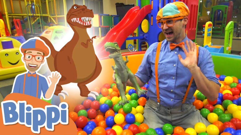 Learning With Blippi At Kinderland Indoor Playground For Kids | Educational Videos For Toddlers
