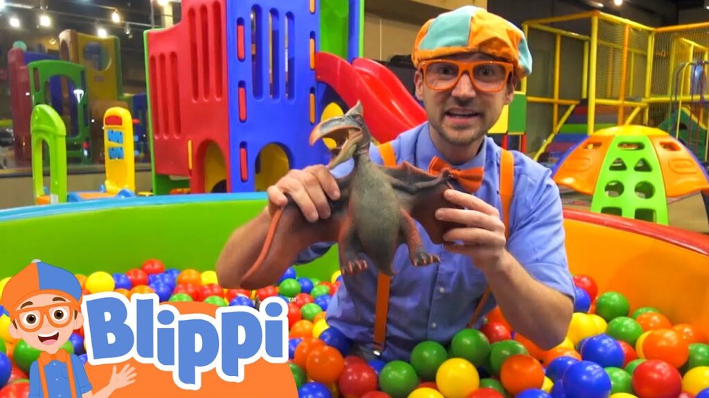Learning With Blippi At Kinderland Indoor Playground For Kids | Educational Videos For Toddlers