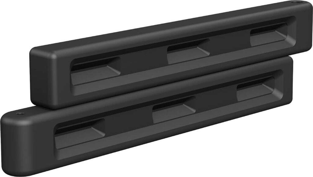Playsafer Playground Edging Border -12 High Plastic Interlocking Timber for Playgrounds, and Play-Areas - Black - 52 L X 4 W X 12 H (6 Pack)