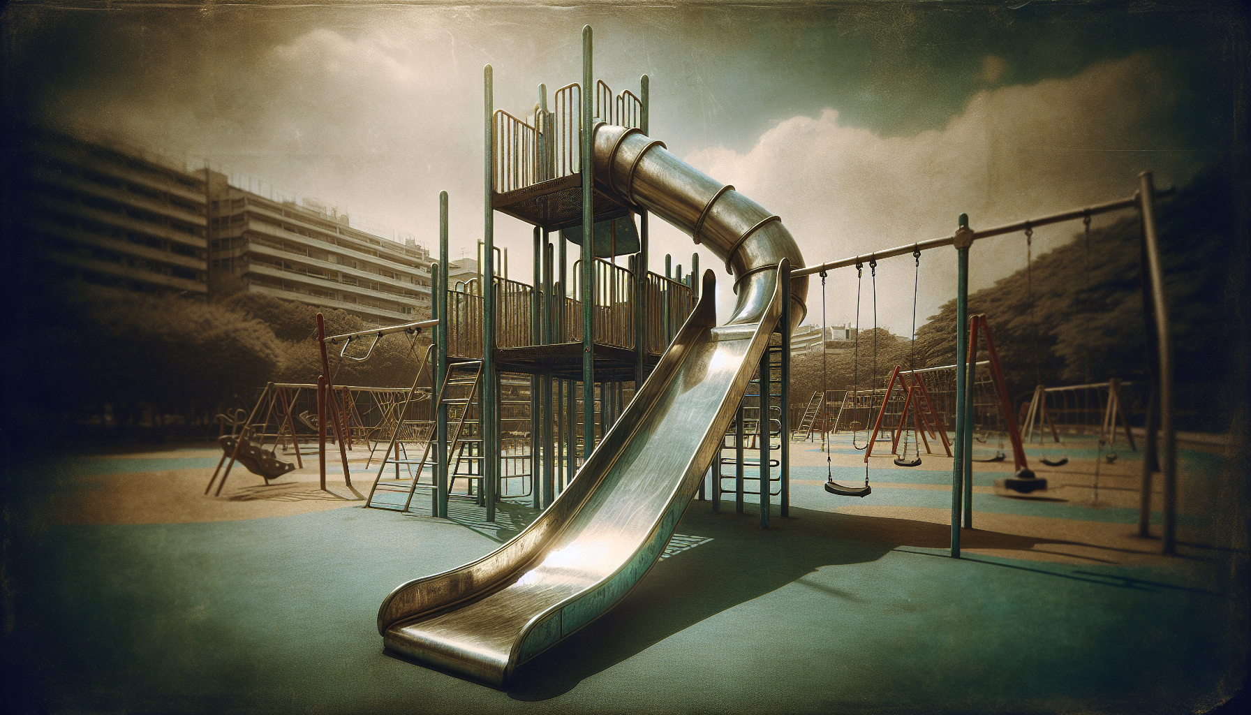 Is There A Metal Slide At The Playground?