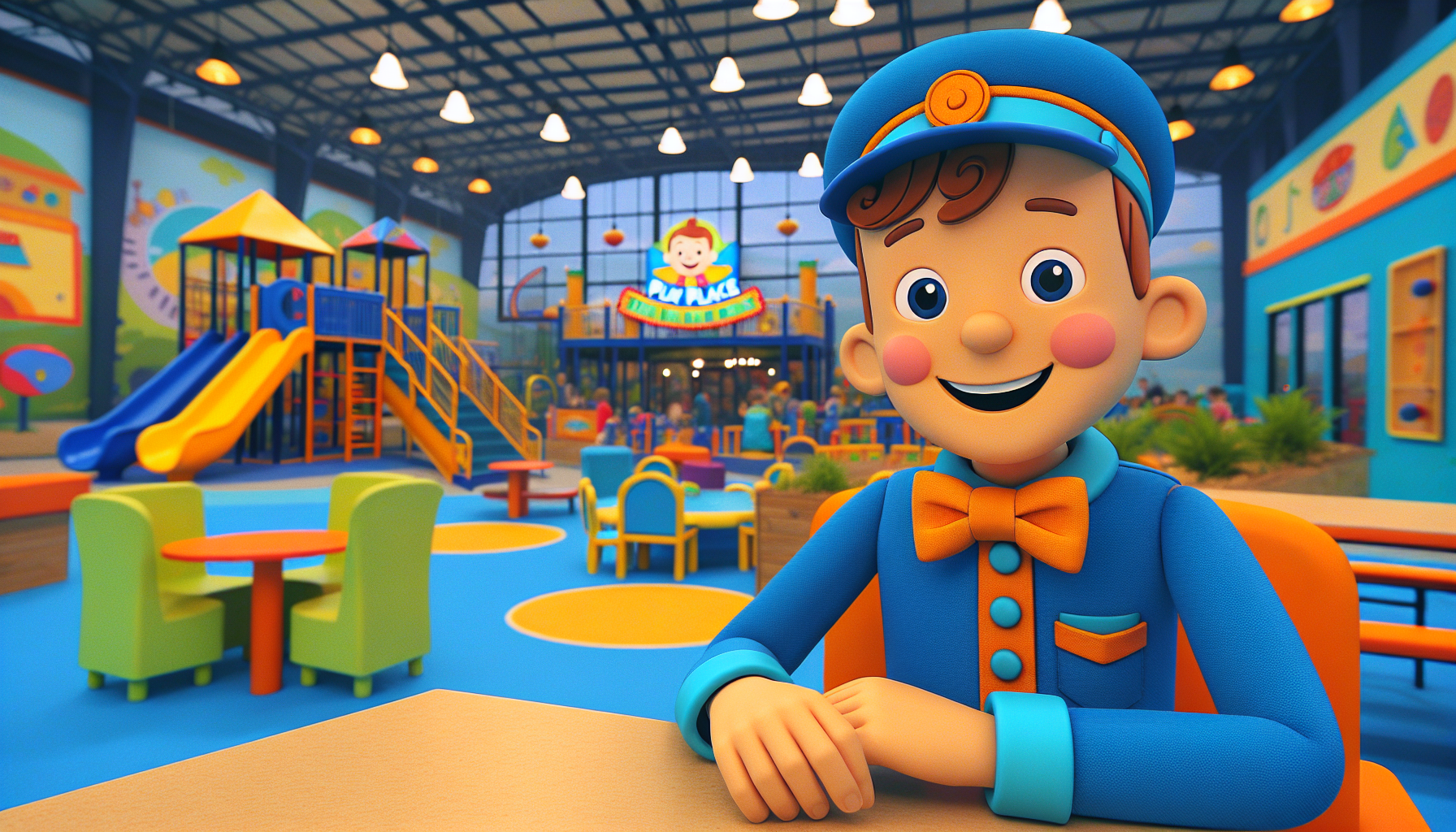 Blippi Visits The Play Place Indoor Playground! | Learning With Blippi | Educational Videos For Kids