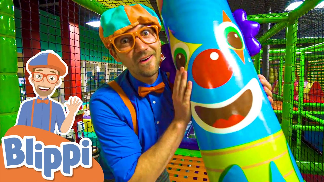 Learn With Blippi At An Indoor Kids Playground! | Educational Videos For Toddlers