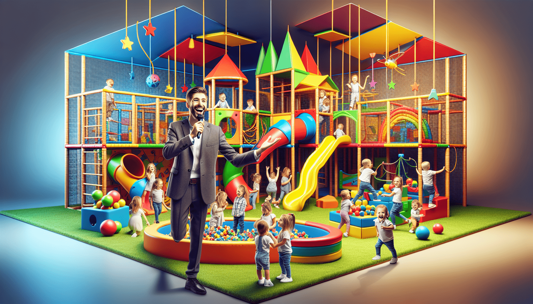 Learn With Blippi At An Indoor Kids Playground! | Educational Videos For Toddlers