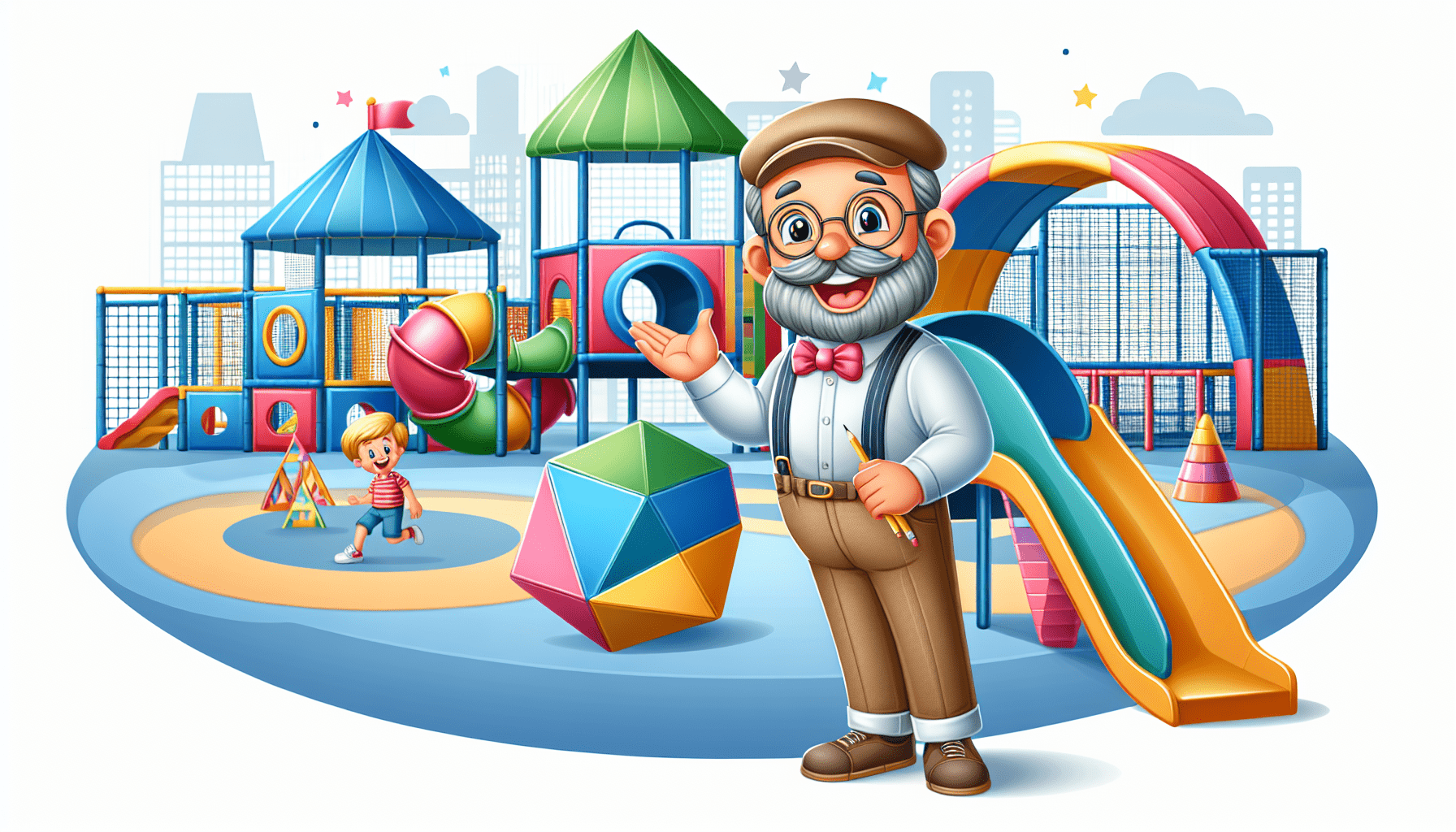 Blippi Learns Shapes at Ball N Bounce Indoor Playground! Educational Videos for Kids