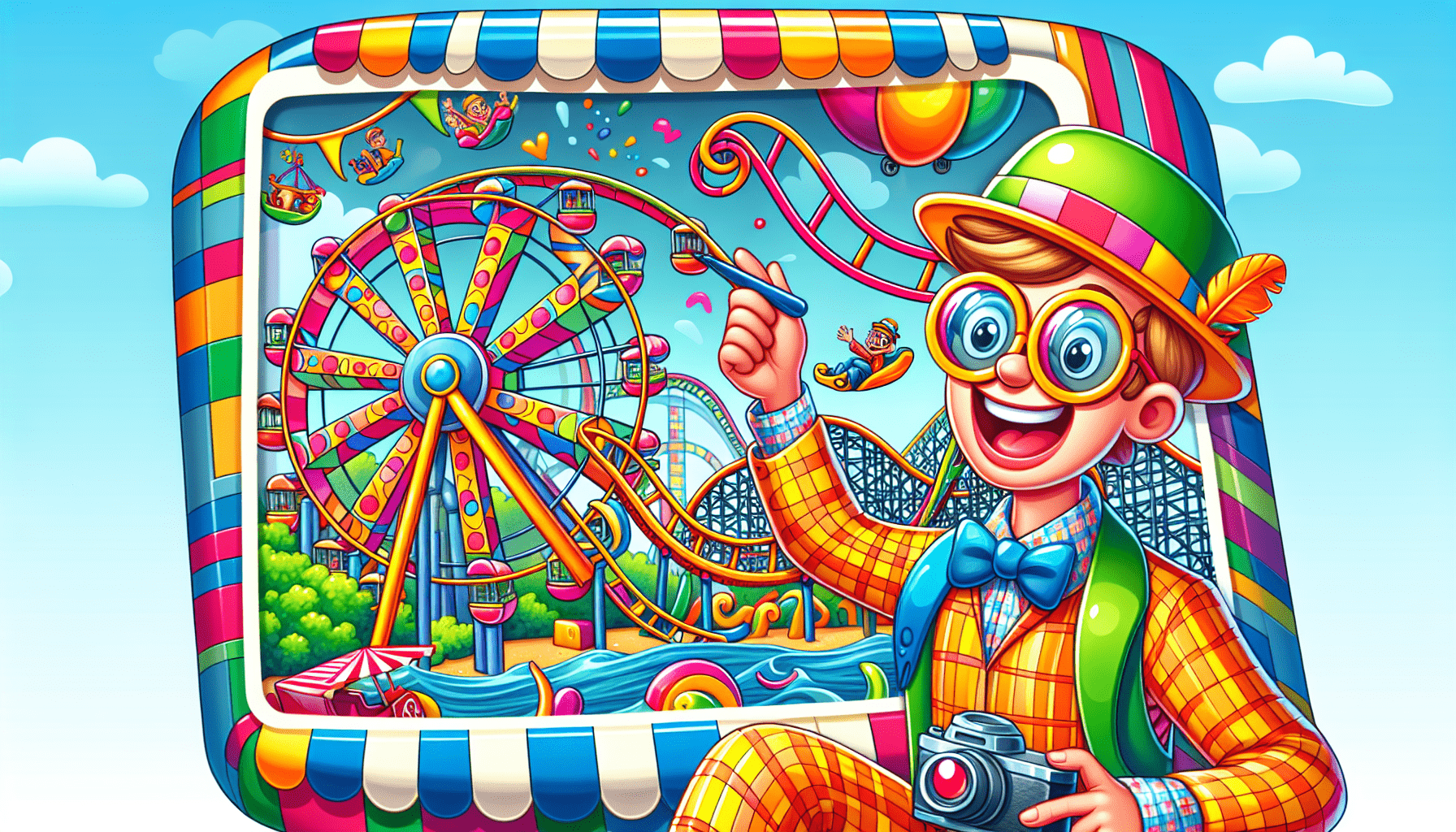 Blippi Visits an Amusement Park! | Blippi - Kids Playground | Educational Videos for Kids