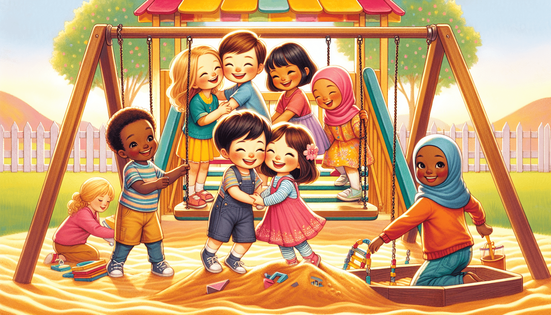 Play Nice At The Playground | Good Manners Song | Little Angel Kids Songs