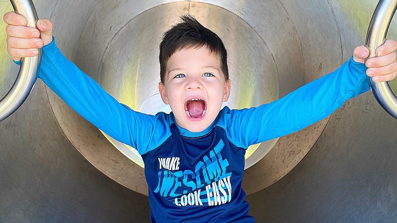 BEST OUTDOOR PLAYGROUND FOR KIDS! Caleb  Mommy Pretend Play at the BEST Park EVER!