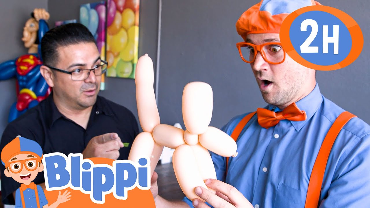 Blippi Visits the Balloosionist | Blippi - Kids Playground | Educational Videos for Kids