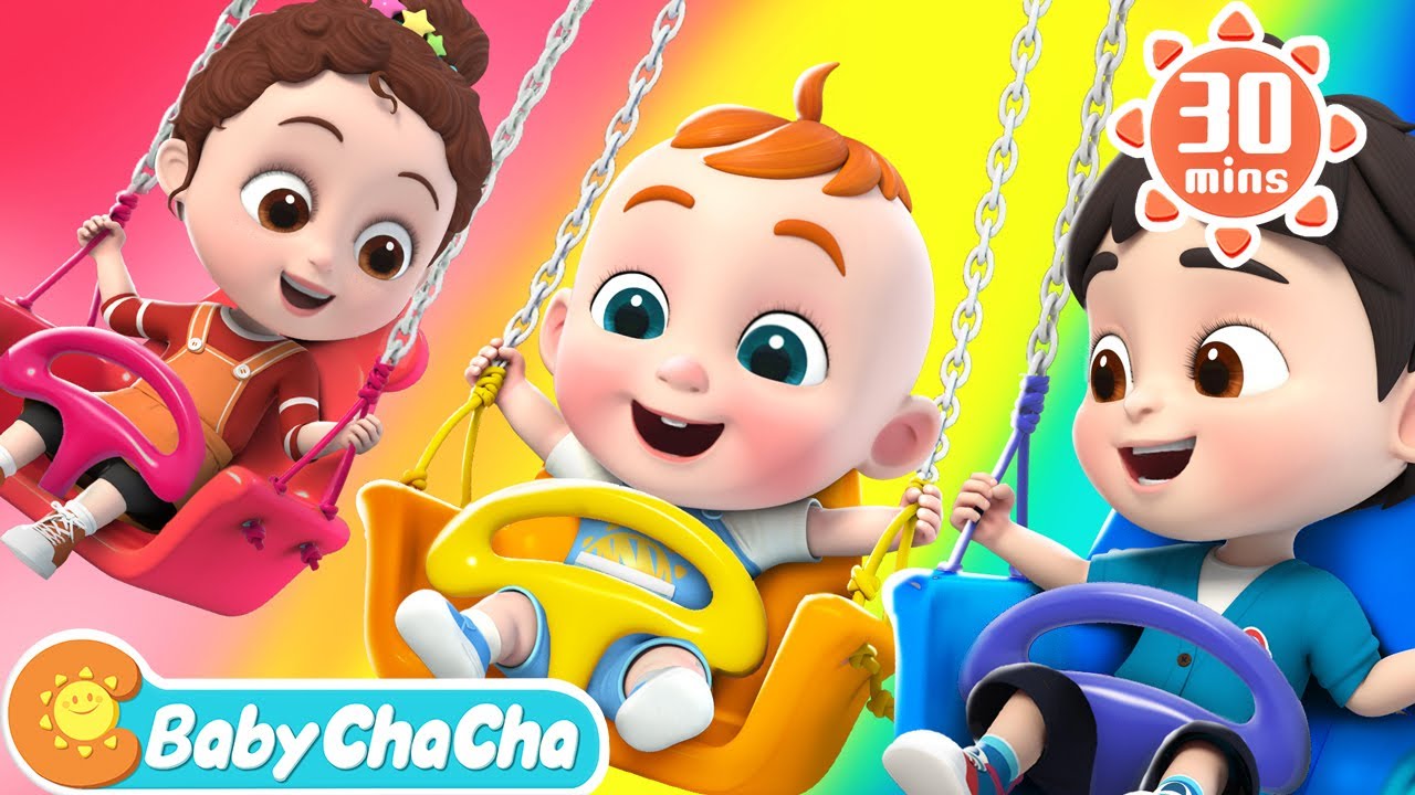 Play Safe at the Playground | Playground Song + More Baby ChaCha Nursery Rhymes  Kids Songs