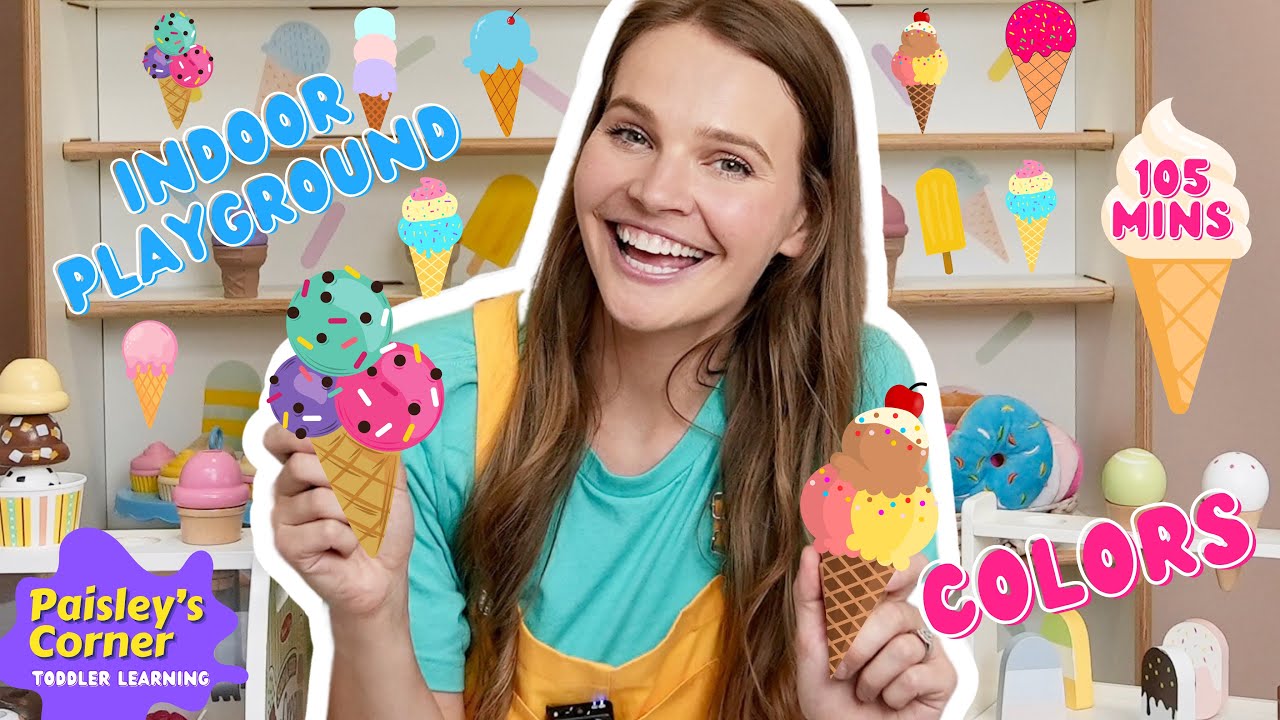 Learn at an Indoor Playground for Kids | Pretend Play  Toys | Educational Videos for Toddlers