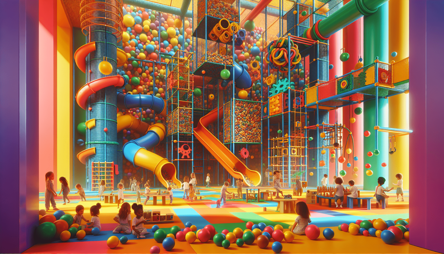 Learn at an Indoor Playground for Kids | Pretend Play  Toys | Educational Videos for Toddlers