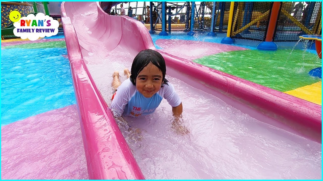 Water Parks for Kids and Splash Pads with Ryans Family Review!