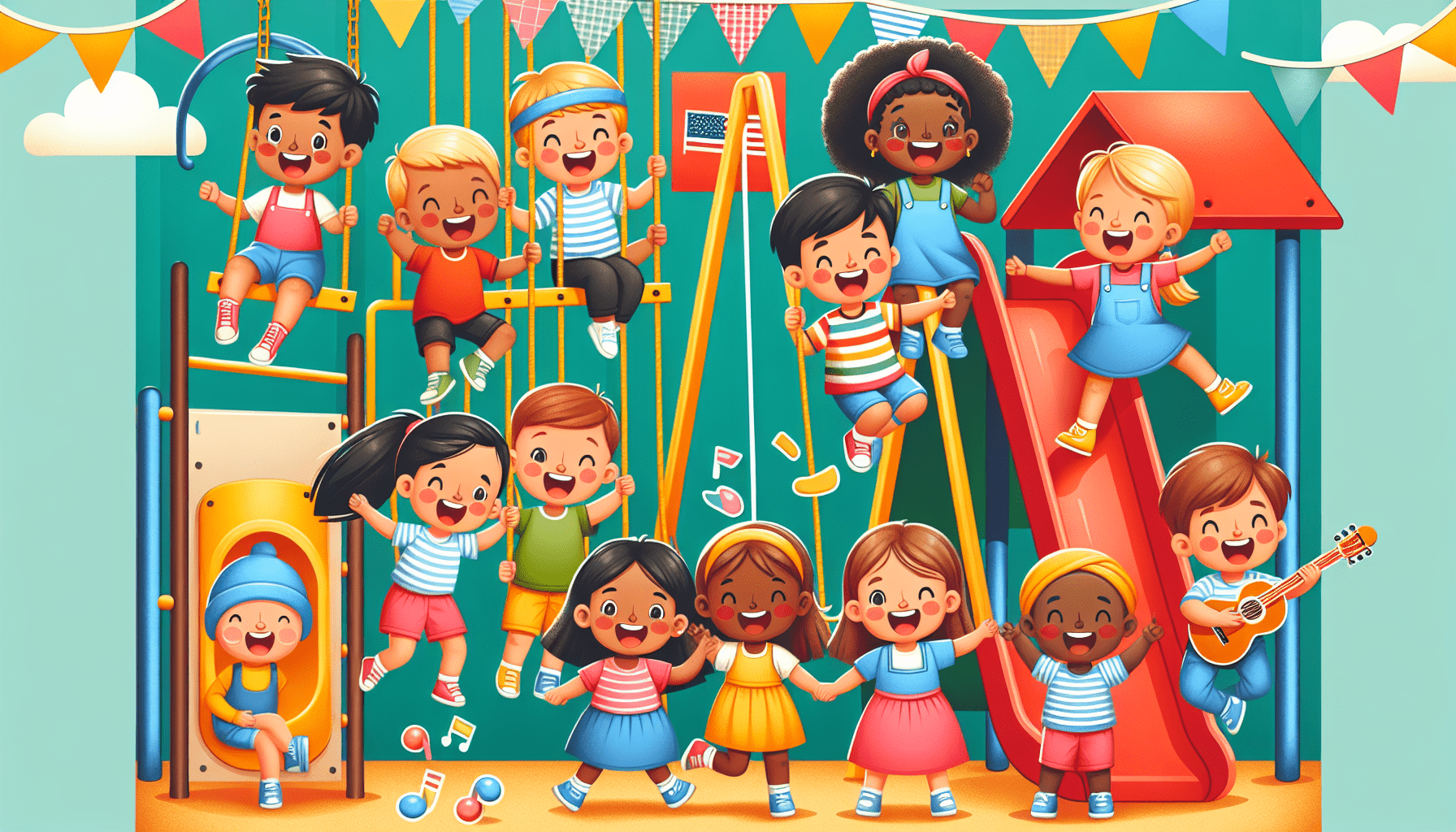 Indoor Playground Songs for children - BillionSurpriseToys Nursery Rhymes