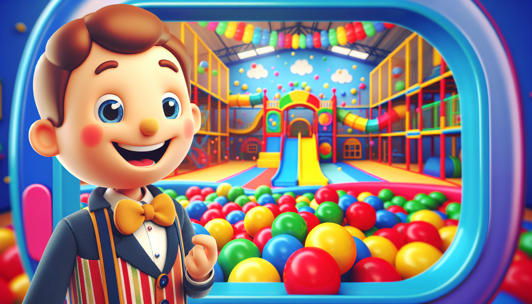 Blippi at the Indoor Playground to Learn Colors | Educational Videos for Toddlers