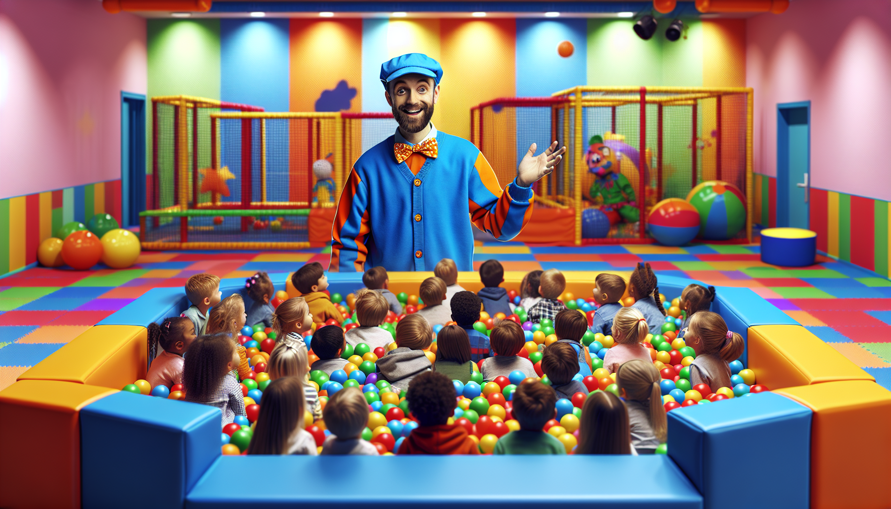 Blippi at the Indoor Playground to Learn Colors | Educational Videos for Toddlers