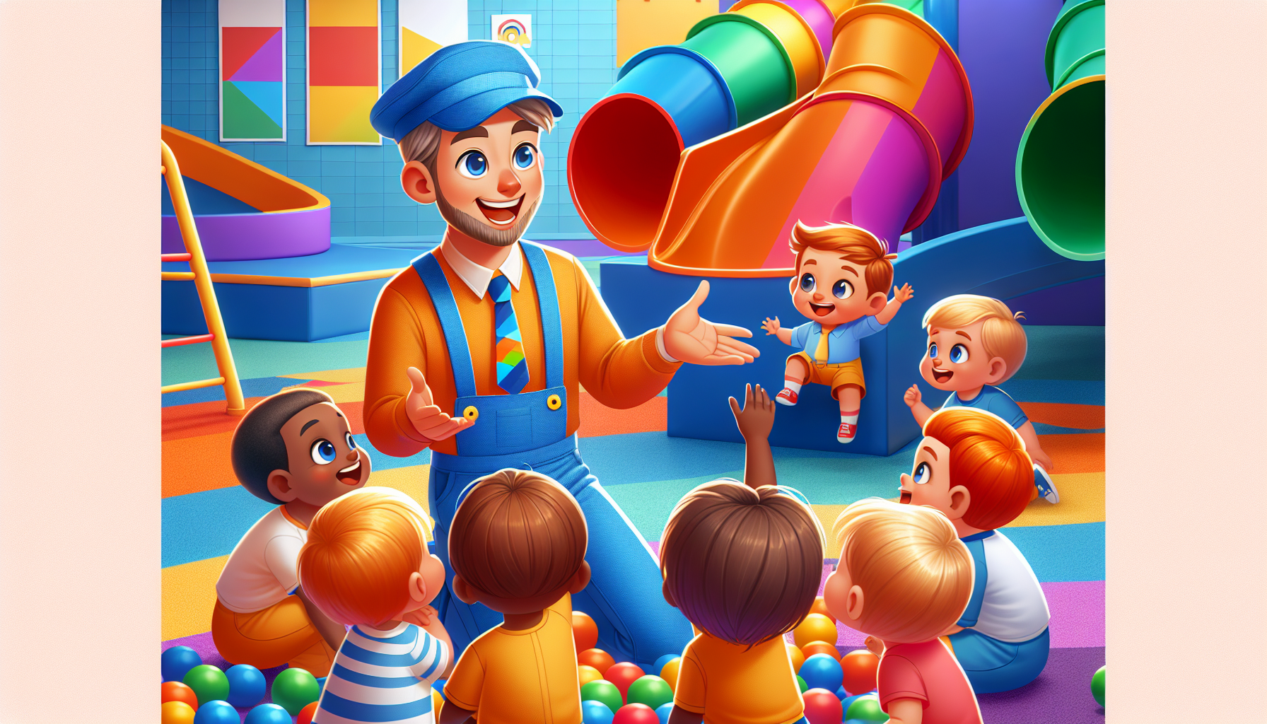 Blippi at the Indoor Playground to Learn Colors | Educational Videos for Toddlers