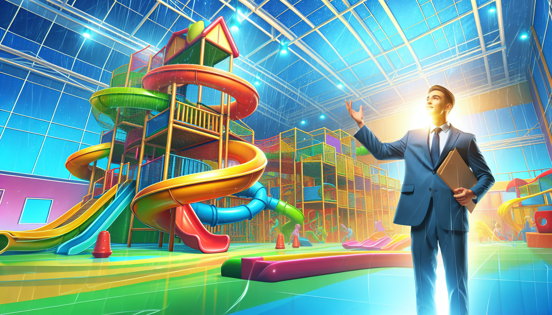 Blippi Visits an Indoor Playground!  | Blippi - Kids Playground | Educational Videos for Kids