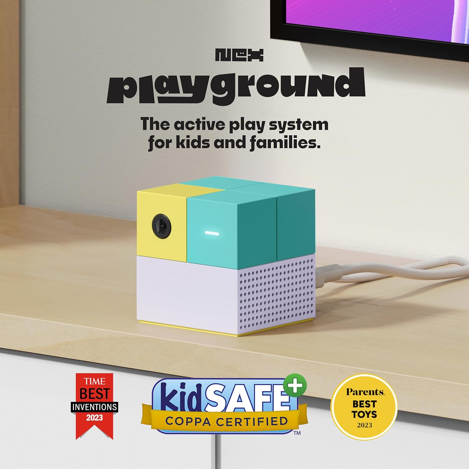 Nex Playground - The Active Play System for Kids  Families Where Indoor Physical Activity Meets Interactive Family Fun and is Great for Gaming Nights, Parties and Playdates