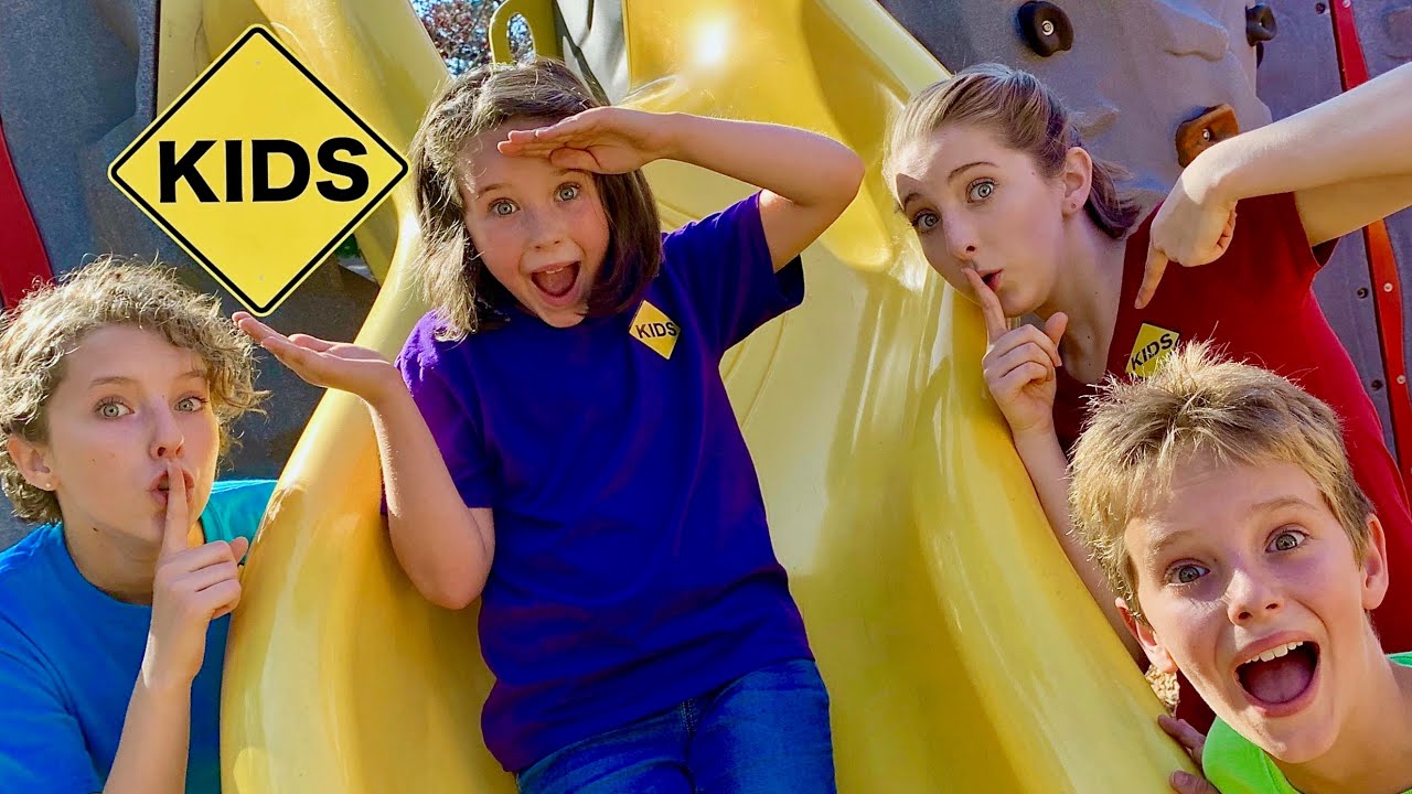 Playground Hide and Seek Matching Colors with Sign Post Kids and Mommy! Playground Hide and Seek Matching Colors with Sign Post Kids and Mommy!
